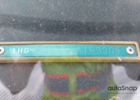 1990 Honda Accord Dx/Lx z USA, uszkodzony, nr VIN 1HGCB7640LA153309